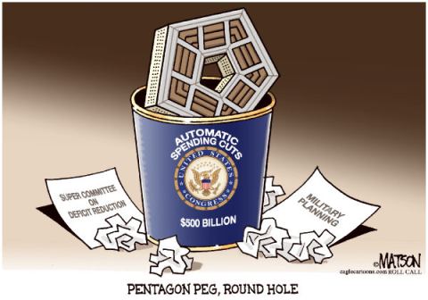 Pentagon Peg Round Hole